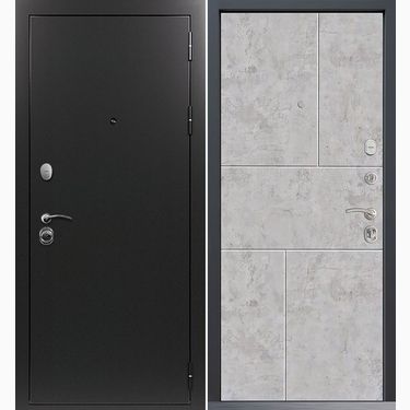 Дверь Command Doors Патриот графит 38 Бетон молочный